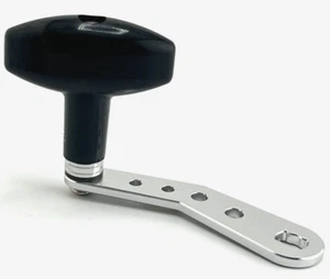 Perilla personalizada PRO Challenger en blanco y FT para carretes de pesca Newell serie 400 500 - Imagen 1 de 9