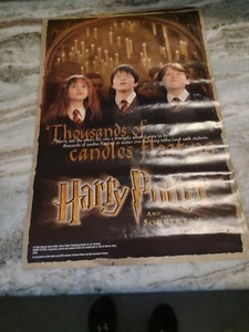 HARRY POTTER AND THE SORCERER'S STONE Promotional Poster For DVD's 2002 RARE - Picture 1 of 8