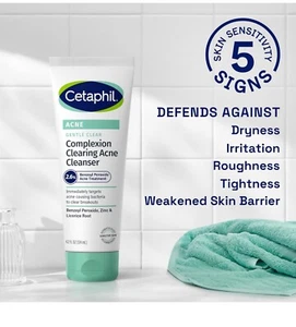 Cetaphil Gentle Clear Complexion Clearing Acne Cleanser 4.2oz 272 Pimple Patches - Picture 1 of 4