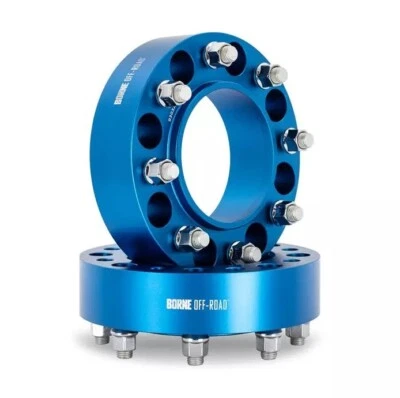 Mishimoto Off-Road 8x170 Wheel Spacers Blue Fits 2003+ Ford F250 F350 Super Duty - Image 1 of 4