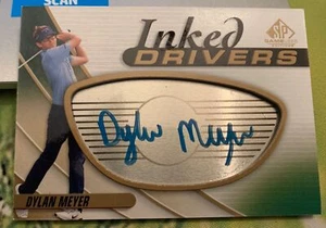 2021 SP Game Used Inked Drivers Dylan Meyer #ID-DM Rookie Auto RC - Picture 1 of 2