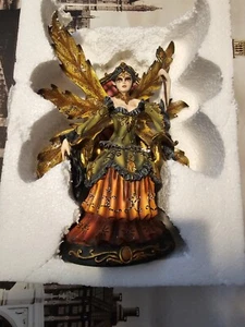  Autumn Fairy Warrior Queen Sitting on Throne -  New With Original Box 11 Inches - Picture 1 of 7