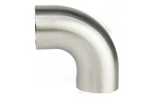 90 Degree Angle 1.75" 45mm 1D Mandrel Exhaust Tight Radius Bend Elbow Stainless - Picture 1 of 1