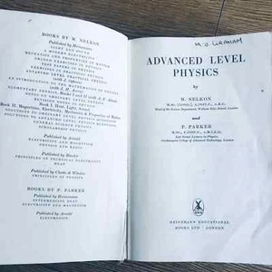 Advanced Level Physics Second Edition 1964 M. Nelkon & P.Parker VTG Book - Picture 1 of 23