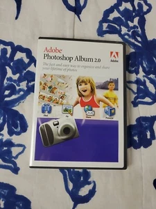 Adobe Photoshop Album 2.0 In Case W Manual And Key Nice - Picture 1 of 3
