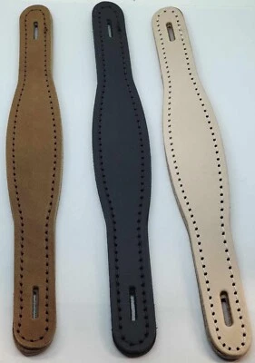 10" Cuero Arcado Maletero Mango Agujeros Ranuras Negro Marrón Natural Pecho Vaporero Arco Foto 1 de 4