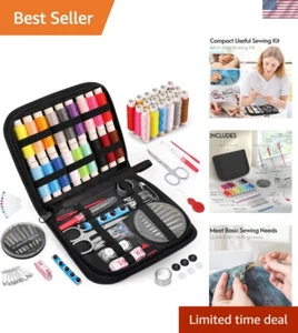 Kit de costura regalos para mamá abuela mujeres hombres adultos niños adolescentes principiante viajero... - Imagen 1 de 11