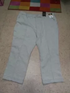 Nuevos con etiquetas LEE MUJER PLUS Pantalones Recortados Gris Tejido Alto Electo 16M 18M 22M - Imagen 1 de 1