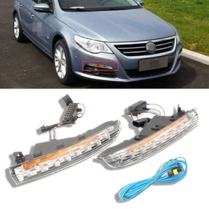 Weiß/Amber Switchback LED Tagfahrlicht Tagfahrleuchten für VW Passat CC 2009-12 - Bild 1 von 10