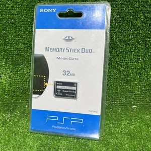 Authentic Sony Genuine Playstation Portable 32MB Memory Stick PRO DUO - Picture 1 of 4