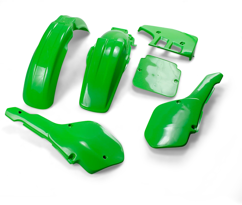Kit de carrocería de plástico completo de repuesto UFO verde Kawasaki KX125 1987 KAKIT199-026 Foto 1 de 1