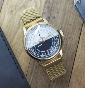 Reloj Raketa Sputnik para hombre raro movimiento diurno y nocturno 24 horas regalo para hombre - Imagen 1 de 14