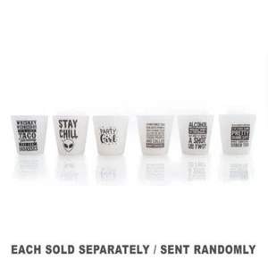Glow-in-the-Dark Silicone Party Shot Glass with 12 Different Cheeky Designs - Picture 1 of 2