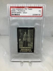 1902 Ogden Tabs Golfers Miss Issette Pearson PSA 1 - Bild 1 von 2