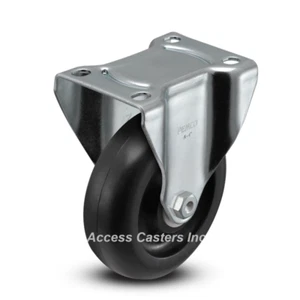 AR40P1POD 4" Rigid Caster with Polyolefin Wheel - Picture 1 of 2
