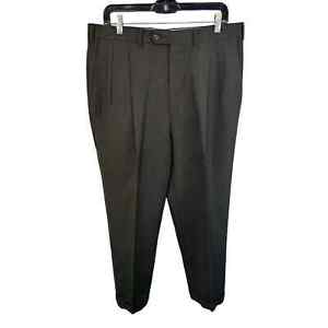 Ermenegildo Zegna Mens Dress Pants Fine Worsted Super 100s Wool Brown Size 34x28