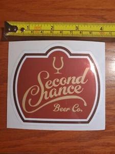 SECOND CHANCE Brewing Co. Aufkleber ~NEU! Craft Beer Brauerei Logo Aufkleber ~ Ale - Bild 1 von 1