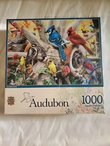 New Audubon Backyard Birds (26.75" x 19.25") 1000 Piece Puzzle MasterPieces - Picture 1 of 7