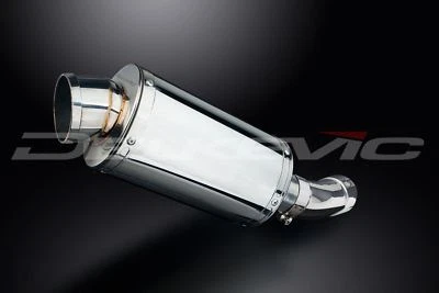 Silenciador ovalado Delkevic 9" acero inoxidable - Suzuki SV650 - 2003-2012 escape Foto 1 de 3