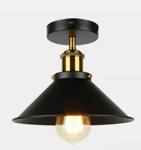 Retro Industrie Deckenlampe Vintage Leuchte Pendelleuchte Hängelampe Metall E27 - Bild 1 von 12