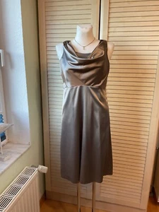 Tolles Satinkleid von MORE&MORE beige Gr. 38 Neu - Bild 1 von 5