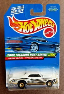 Hot Wheels 67 PONTIAC GTO White 2000 TREASURE HUNT 10/12 1:64 26377 CDDRR LTD ED - Picture 1 of 16