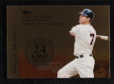 2012 Topps Golden Moments 24k Gold Leaf /5 Joe Mauer #GMG-JM
