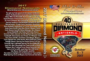 2017 Diamond Nationals World Karate Championships Tournament DVD - Imagen 1 de 2