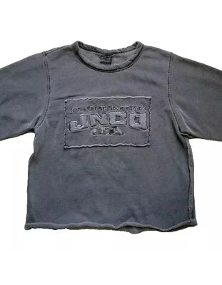 Sudadera Vintage JNCO Jeans Cuello Redondo Años 90 Y2K Talla Pequeña Foto 1 de 4