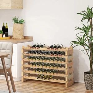 72 Bottles Wine Rack Home Wine Storage Holder Shelf Free Standing Kitchen Vine - Picture 1 of 28