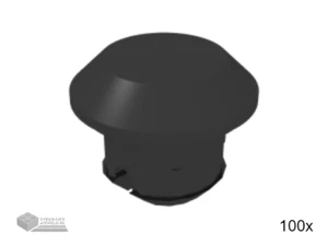 100x LEGO® Part 24375 - Technic, Link Tread Attachment, Single, Rubber - Imagen 1 de 1