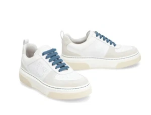 Ferragamo Women's Cassina Lace Up Low Top Sneakers White, US 10 - Picture 1 of 9