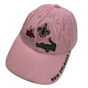 New Orleans Kid's Girls Pink Ball Cap Hat Adjustable Baseball - Picture 1 of 6