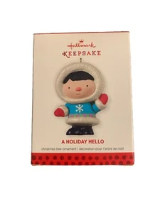 Rare Hallmark 2013 Keepsake Ornament "A Holiday Hello" Eskimo Limited Edition - Picture 1 of 2