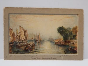 Royal Yacht Squadron Cowes Postcard - Picture 1 of 2