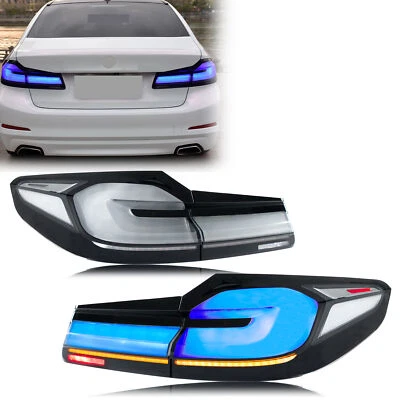 LED Tail Lights for BMW G30 M5 F90 5 Series 2017-2020 Sequential Rear Lamps Blue - Image 1 of 4