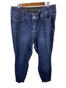 Lane Bryant Size 18 Short Jeans Skinny 18P Tighter Tummy Technology Dark Wash
