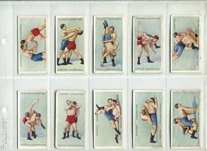 Wrestling & Ju-Jitsu 1913 Players Cigarette Cards - Full Set of 25 Cards - Picture 1 of 6