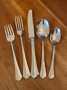 Oneida GOLDEN JUILLIARD Cube Heirloom Stainless Flatware - Choice - Picture 1 of 18