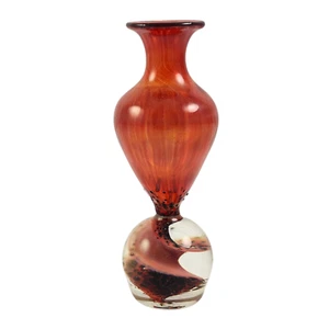 Vintage 1993 Robert Mickelsen Art Glass Perfume Bottle Miniature Bud Vase RAM - Picture 1 of 8