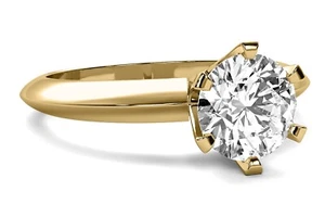 NEW! Ring Diamond 2.65 Carat G/VS1 Round Cut Lab Created Diamond Engagement 14k - Picture 1 of 6