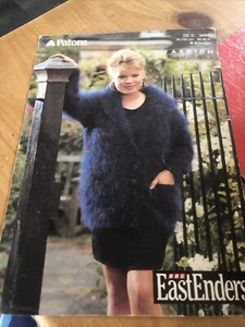 vintage Knitting Pattern Mohair Cardigan, Patons Shawl Collar Jacket Eastenders - Picture 1 of 4