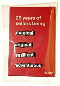 JUEGO DE 4 Pines EBAY 25 ANIVERSARIO VENDEDOR Nuevos Sellados - Imagen 1 de 1