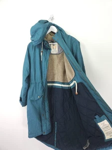Abrigo Seasalt Plant Hunter Talla 14 Azul Impermeable Parka Forrado de Vellón Impermeable - Imagen 1 de 12