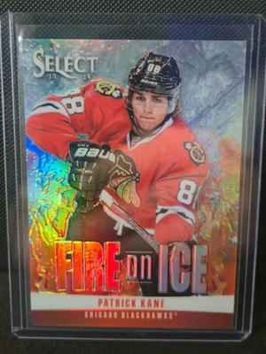 13-14 Panini Select Fire on Ice PATRICK KANE Chicago Blackhawks Base Prizm #/25 Foto 1 de 2