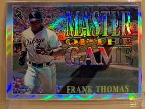 1996 Topps Chrome MASTER OF THE GAME REFRACTOR #20 Frank Thomas HOF RARE INSERT - Bild 1 von 2