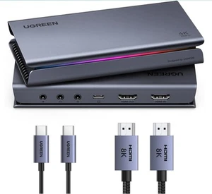 UGREEN 4K 144Hz Vedio Capture Card HDMI auf USB 3.2 Gen 2 mit Mikrofon und HDMI 2.1 - Bild 1 von 6