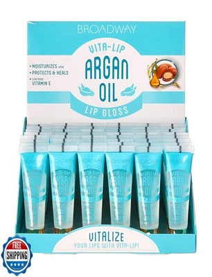 Ruby Kisses Broadway Vita-Lip Clear Lip Gloss (Argan Oil 48 Pack), Ultra-Hydr - Image 1 of 4