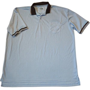 Murray Sporting Goods Men's Size XXL Light blue Performance Polo with black trim - Picture 1 of 5