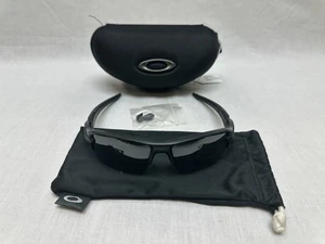 OAKLEY FLAK 2.0 OO9188-9059 BLACK WITH SMOKE PRIZM LENSES 59-12-133 W CASE & BAG - Picture 1 of 10